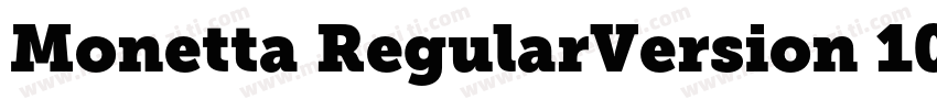 Monetta RegularVersion 1000字体转换